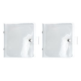 sourcing map 2 Pcs Mini Photo Album, 36 Pockets 4x4 Portable Kpop Photocard Holder Credit Card Holder for Mini Camera Snap Instant Cameras Travel Photos Credit Cards, Transparent