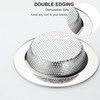 Kitchen Sink Strainer, 11.5 cm Diameter, Stainless Steel with Wide