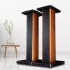SENDERPICK 1Pair Wood Column Bookshelf Floor Speaker Stands Home Theater