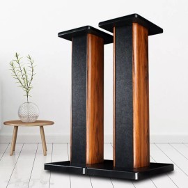 SENDERPICK 1Pair Wood Column Bookshelf Floor Speaker Stands Home Theater Speaker Bookshelf