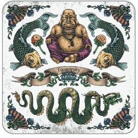 Equanimity: 200-page Diary to Track Your Thoughts (White / 8.25 x 8.25 Inches / Square)