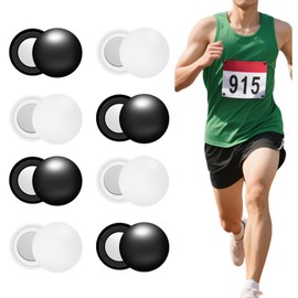 Wanocean 8 Pairs Magnetic Race Bib Clips,Running Bib Clips-Safety Lock Fasteners- Bib Magnets Race Bib Holder for Marathon Runners,Running Essentials Accessories for Field Triathlon Run Cycling for Women Men