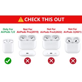(4Pack) Case for AirPods 2nd/1st Generation(2019/2016) Earbuds, XMBYGY Silicone Case Protective Cover with Cute Cartoon Skin Design for AirPods 1/2, with Carabiner (DOR+GOD+Dounts+Nutella)