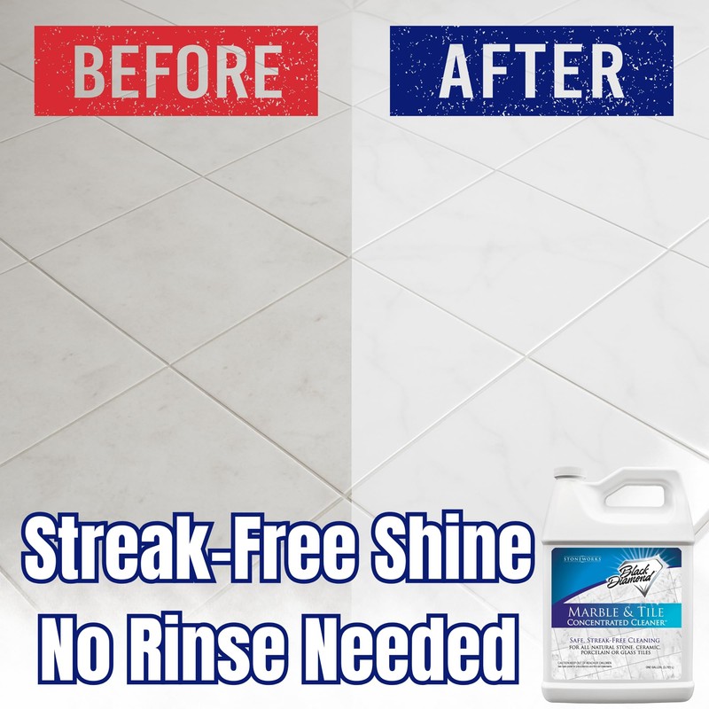 Black Diamond Stoneworks MARBLE & TILE FLOOR CLEANER. Great for