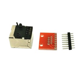 Almencla Pack of 10 8P8C Female Connectors and Connectors Plate Connector Breakout Board for Ethernet Sockets