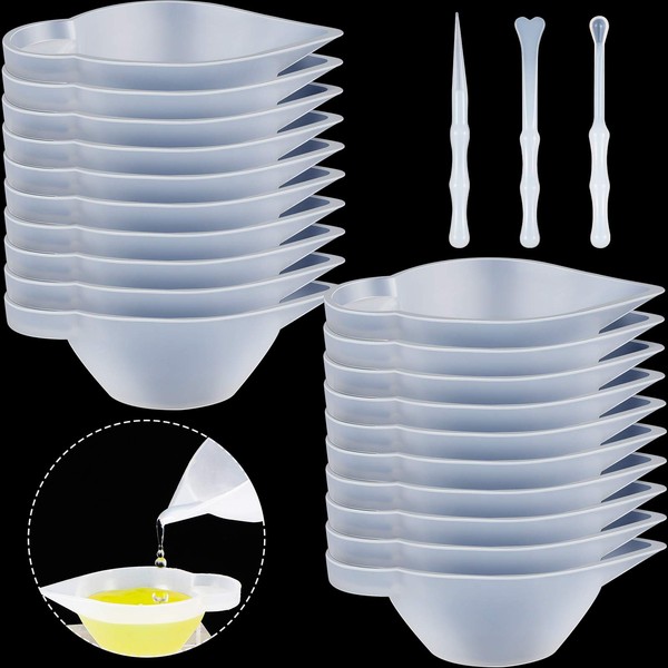 23 Pieces Silicone Mould Cup Dispensers Mini Measuring Cup Resin