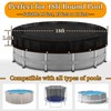 18ft Round Leaf Net Pool Cover for Above Ground Pools,Mesh