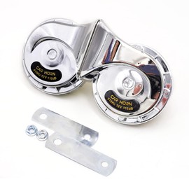 12V 2Pcs Loud Air Electric Snail Horn Dual Tone Snail Horn for Motorcycles Cars Small Yact VCXN