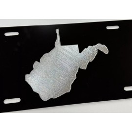 Diamond Etched Products Engraved West Virginia State Car Tag Diamond Etched Aluminum License Plate Gift