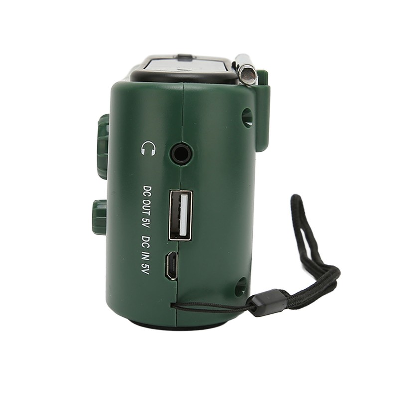 Solar Hand Crank Radio Multifunction Rechargeable Emergency Radio with Flashlight