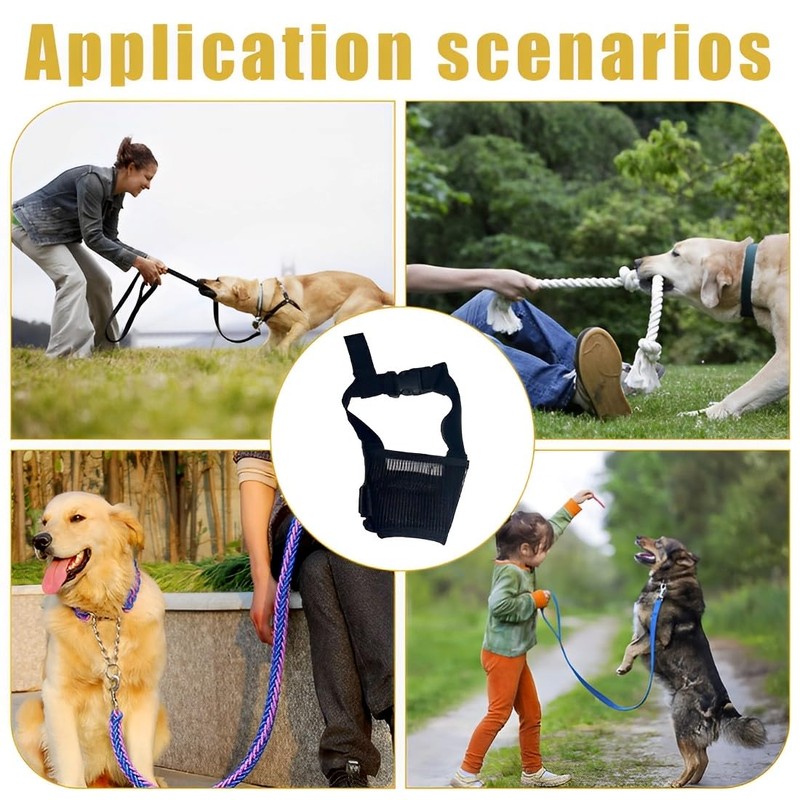 AOEVUIR 1 x Muzzle for Dogs with Short Snout Muzzle
