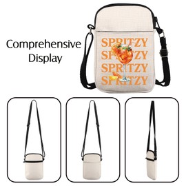 JNIAP Aperol Spritz Gift Campari Aperol Spritz Cocktail Crossbody Bag for Her Aperol Spritz Bachelorette Gift (SPRITZY C Bag)