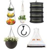 Evsteluo 8 Sets Large Swag Ceiling Hooks Heavy Duty Swag