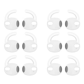 BLUEWALL Sport Earhook Compatible with Galaxy Buds 3 Earbuds SM-R530NZAEXAR, 6 Pairs Replacement Silicone Earbuds Hook, Compatible with Galaxy Buds 3 SM-R530 6 Pairs White