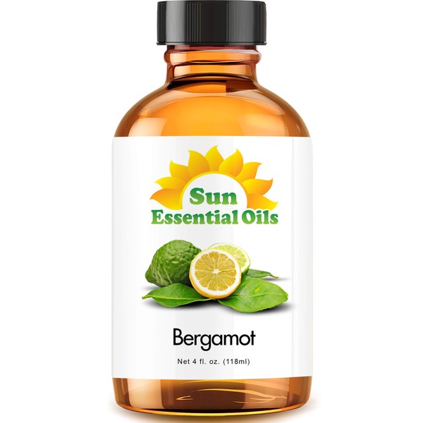 Sun Essential Oils 4oz - Bergamot Essential Oil - 4 Fluid Ounces