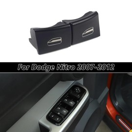 Power Window Control Master Switch Repair Front Row Button Cover Compatible with Dodge Nitro 2007-2009 Jeep Liberty 2007-2009 68039999AA