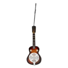 Broadway Gifts 5.5" Brown Wood Spider Resonator Guitar Ornament Decoration