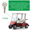 FCOUIID Golf Cart Key Replacement Ignition Keys for EZGO(1982-Up) Gas