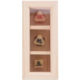 LIGHT PLANET Easy Divination Dice, Wooden Box, Dice Case, Peripheral, Octagonal, Yingyang 5 Gaku, Tarot, Feng Shui Purification