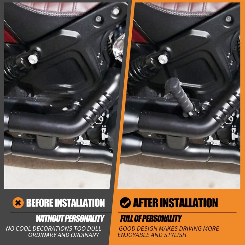 HCmotorku Motorcycle Rear Passenger Foot Pegs Footrest Mount Bracket Fit
