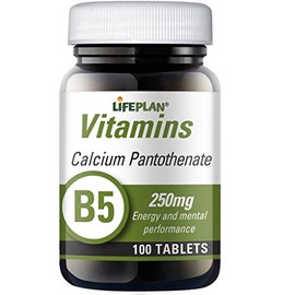 Lifeplan Vitamin B5 Calcium Pantothenate 250mg 100 Tablets