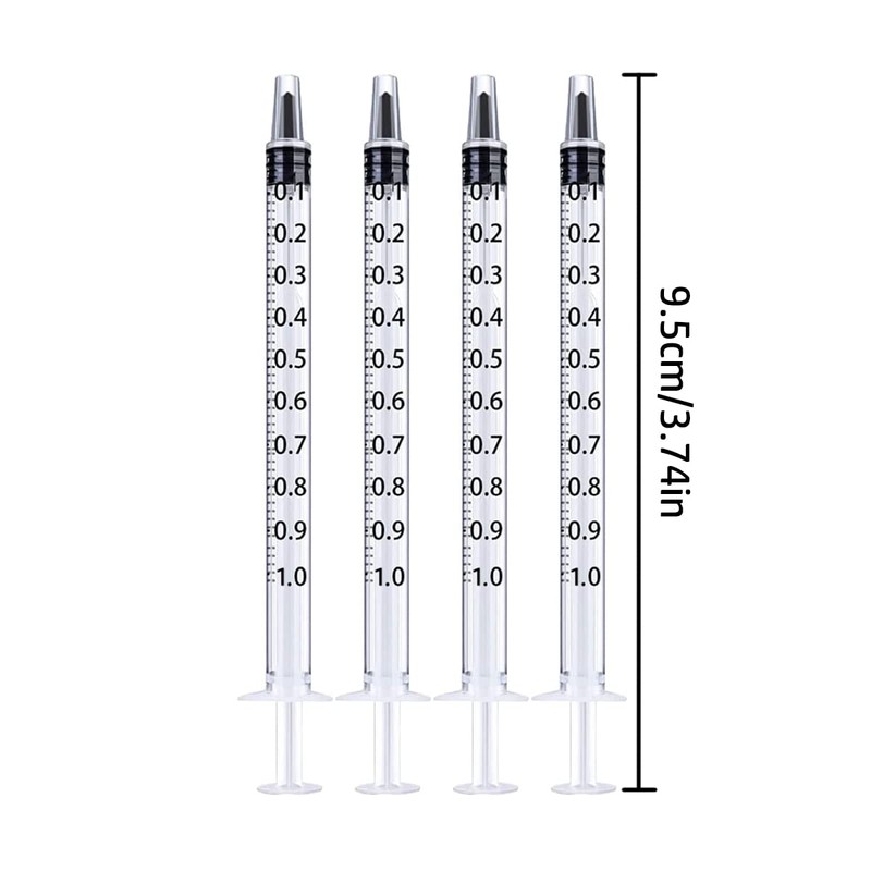 HAIKING 1ML Syringe, 20 PCS Catheter Tip Plastic Syringe for