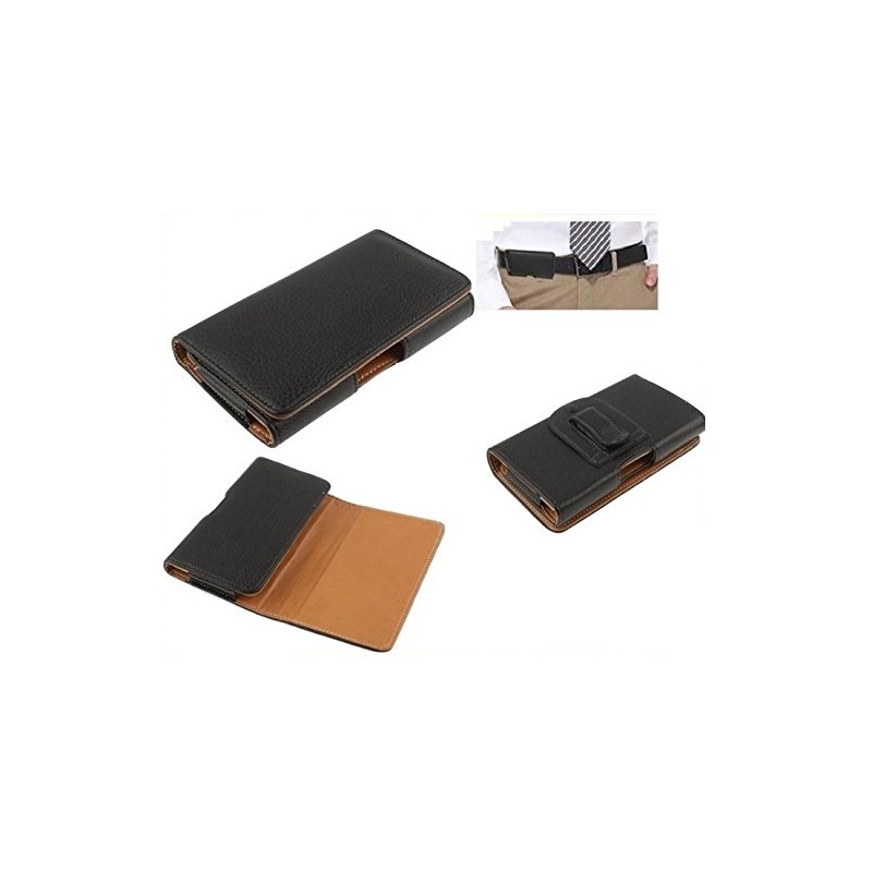 DFV mobile - Case Belt Clip Synthetic Leather horizontal Premium