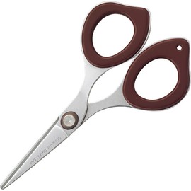 Kokuyo P400S Compact Clipy Brown Scissors