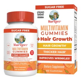 Multivitamínico Crecimiento De Cabello 60 Gomitas Mary Ruths                                                                                          