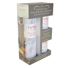 Seven Fifty 750mL- Marble Growler/2 Tumbler