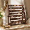 Wooden Earring Display Stand, Large Capacity Multi-Tier Jewelry Organizer Rack