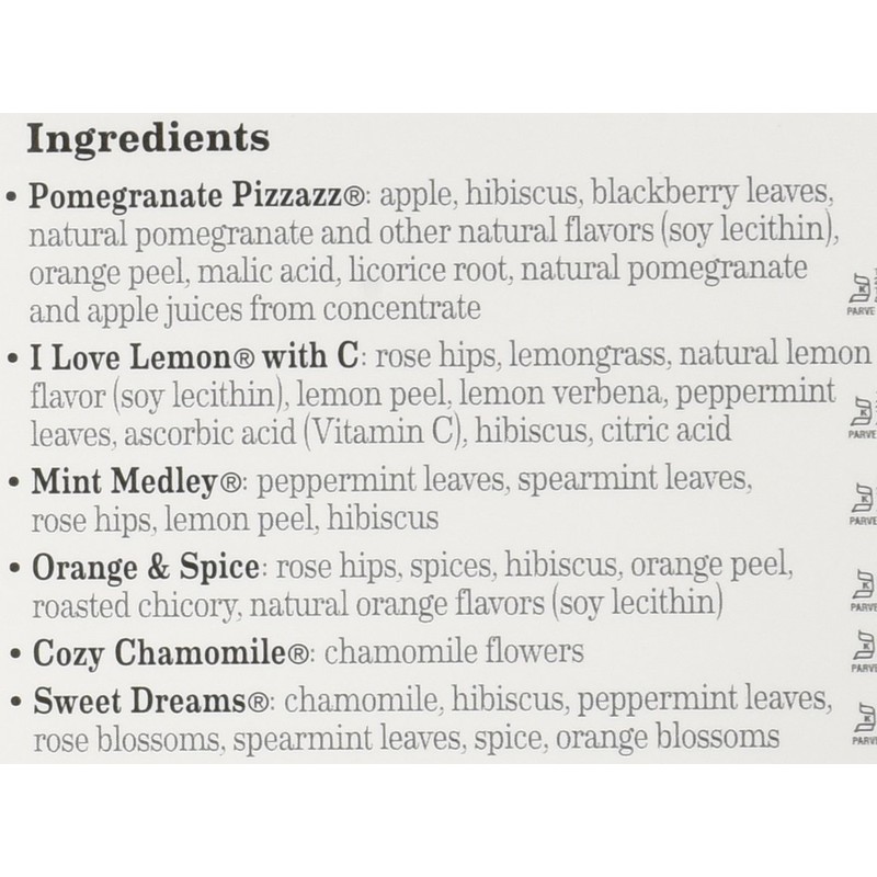 Bigelow Tea - Six Variety Pack Assorted Herb Teas Caffeine