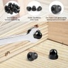 Cap Nuts M8 Pack of 50 Hexagonal Cap Nuts Black