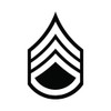 RDW E-6 Staff Sergeant Rank Sticker - Decal - Die