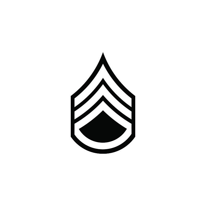 RDW E-6 Staff Sergeant Rank Sticker - Decal - Die