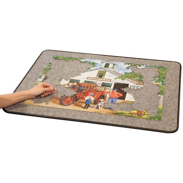 Bits and Pieces - Easy-Move Jigsaw Puzzle Pad - 1500 Pc Large Puzzle Pad - Puzzle Accessories - Portable Lightweight Puzzle Storage System - 26" x 34"