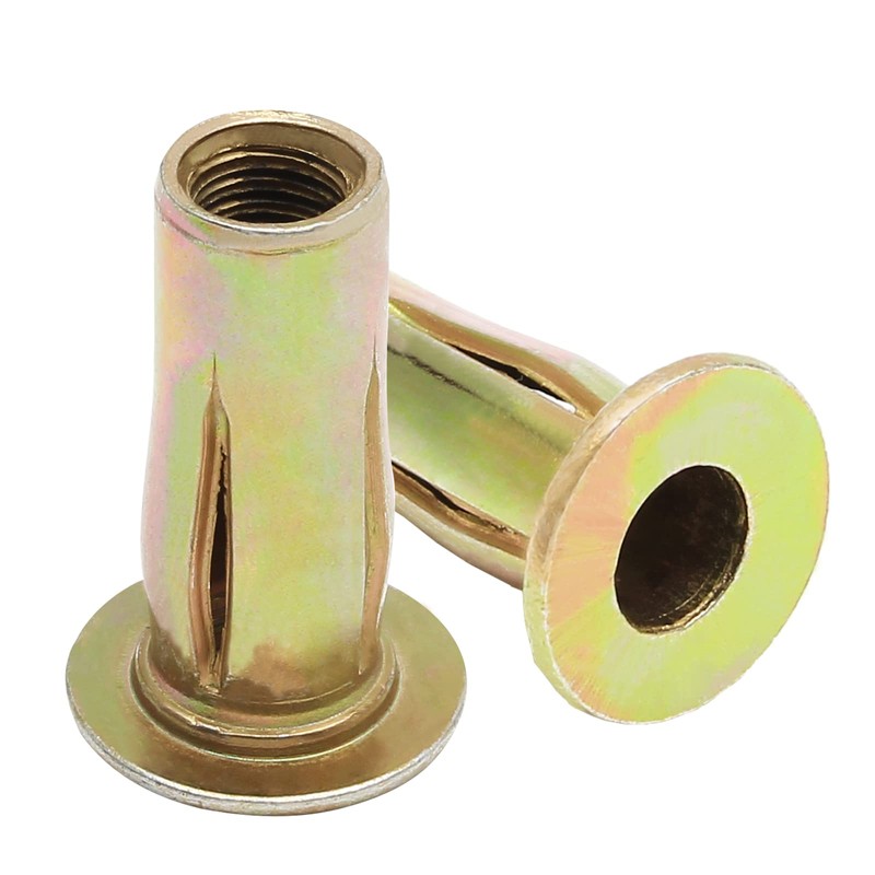 Qjaiune 25pcs Multi-Grip Rivet-Nut Pre Bulbed Threaded Inserts, M8 Rivet