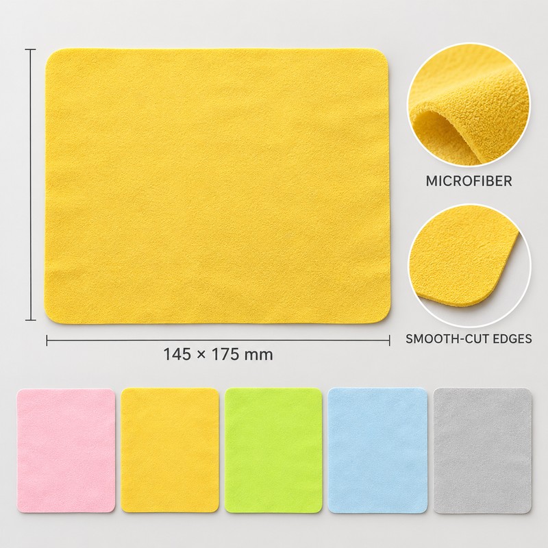 2 Packs of 5 Microfiber Cleaning Cloths for Eyeglasses, Lenses,
