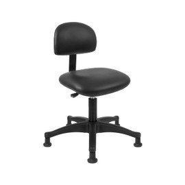 TAKE UR SEAT® Economical Multi-Purpose Medical Spa Chair Stool with Adjustable seat and Back Height. Advanced Fabric seat Cover is Easy to Clean. Bell Glides (Table Height Black)