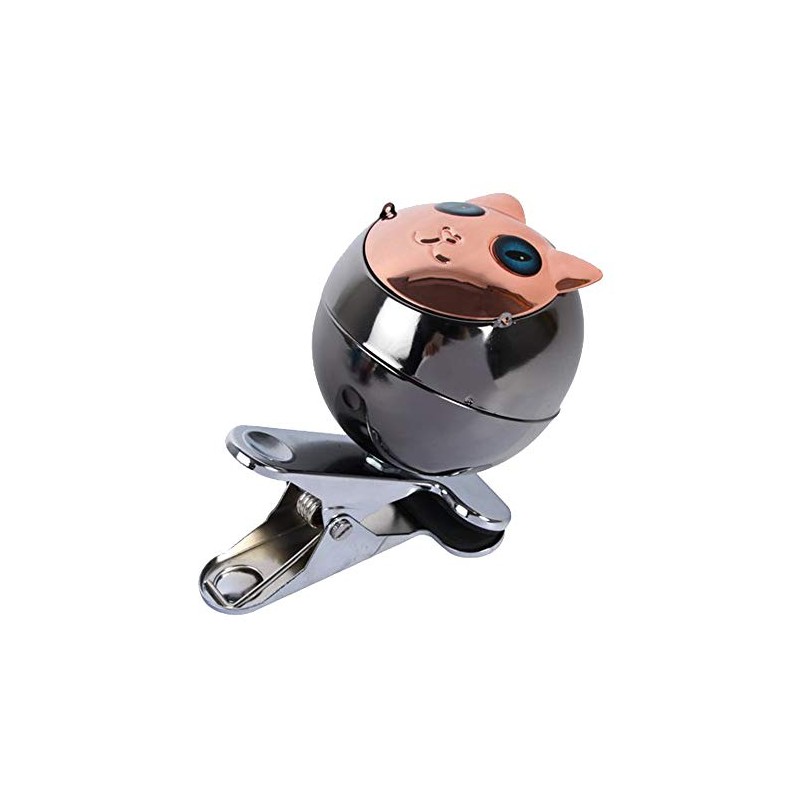 Ashtray with Clamping Function, Colour Cat Wind Ashtray, Metal Ashtray,