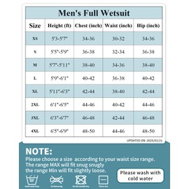 Jsnorklet Wetsuits for Men, 3mm Back Zip Full Wetsuit for Diving Swimming Surfing