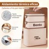 Bento Box, Lunch Box de 3 Capas 2400 ml con