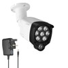 Lonnky 850nm 8-LED White Infrared Illuminator, 90 Degree Wide Angle,