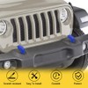 ASUBHA 2Pack Factory Bumper Tow Hook Covers for Most Cars