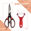 Heavy Duty Kitchen Shears with Peeler Set - Perfect for