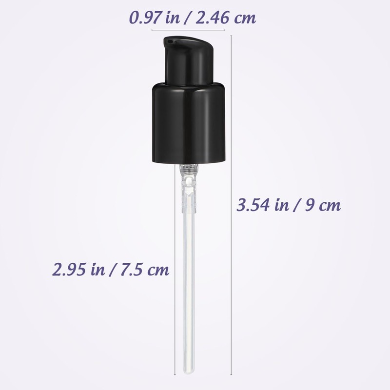 4pcs Replacement Lotion Pump Heads 20 mm Diameter Black