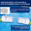 TonGass (4-Pack) 1-1/2" Threaded Pool Vacuum Hose Cuffs Replacement- 1.5"