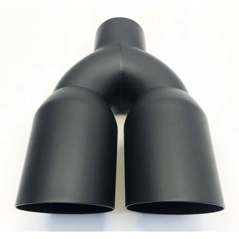 Dual Exhaust Tip 2.50 In Inlet Dual 3.50 Outlets 10.00