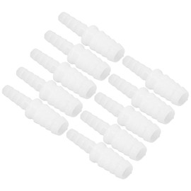 Pack of 10 Plastic Ch Leek Fittings Pipe Connectors PE Pipe Connector Barb Reducer Joint Straight Through Set Kit for Pump Pipe (6-10 mm Conversion Head)