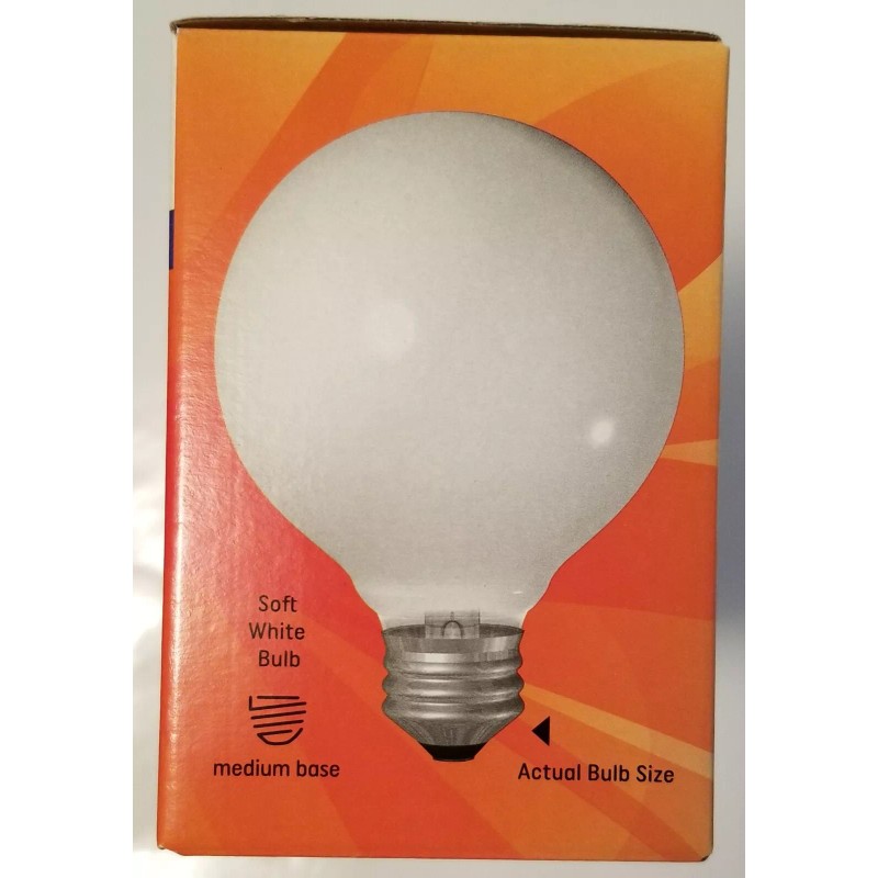 GE ***LOT OF 4***GE DECORATIVE G25 LIGHT BULBS